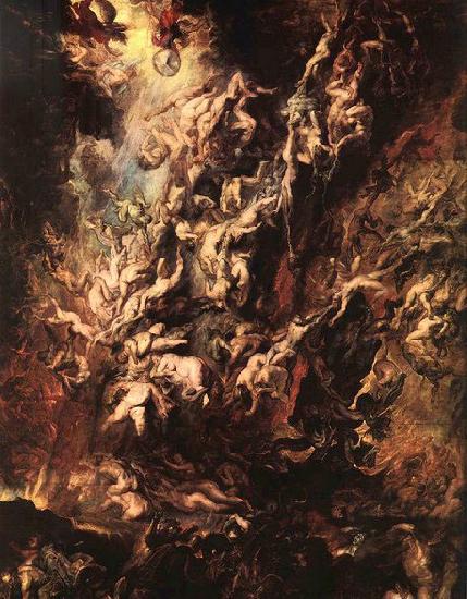 RUBENS, Pieter Pauwel Fall of the Rebel Angels oil painting image
